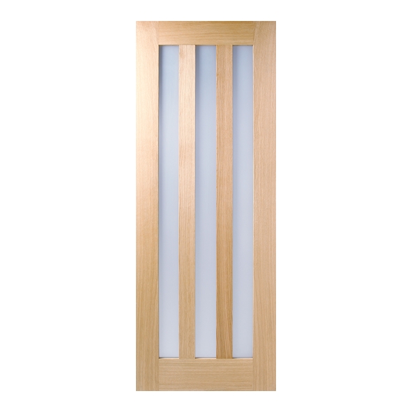 LPD Internal Prefinished Oak Utah Doors [Clear Glass]