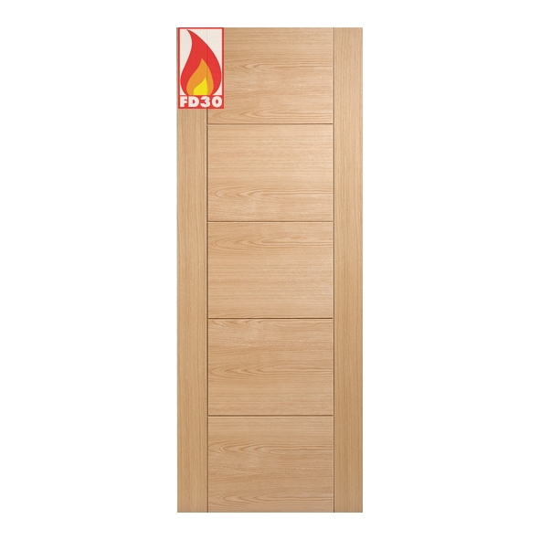 OVANFC27  1981 x 686 x 44mm [27]  LPD Internal Prefinished Oak Vancouver FD30 Fire Door