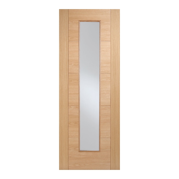 LPD Internal Prefinished Oak Vancouver 1L Doors [Clear Glass]