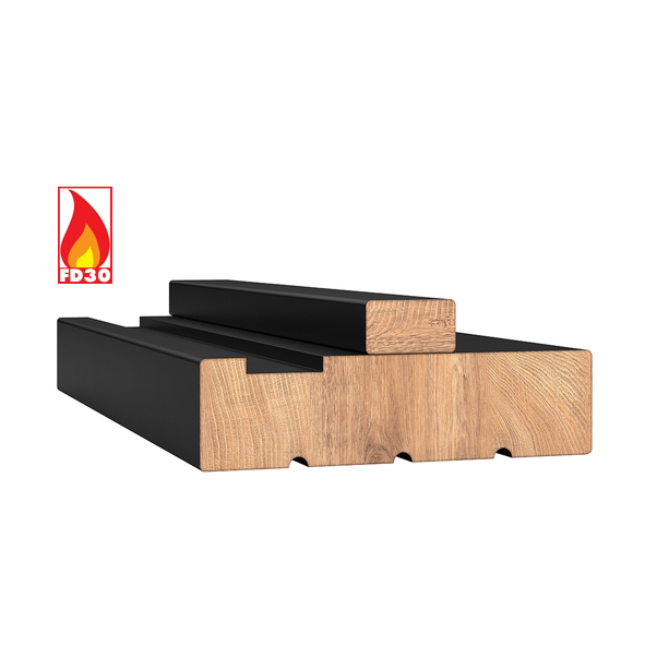 LPD Internal Black Primed Hardwood FD30 Door Lining Sets
