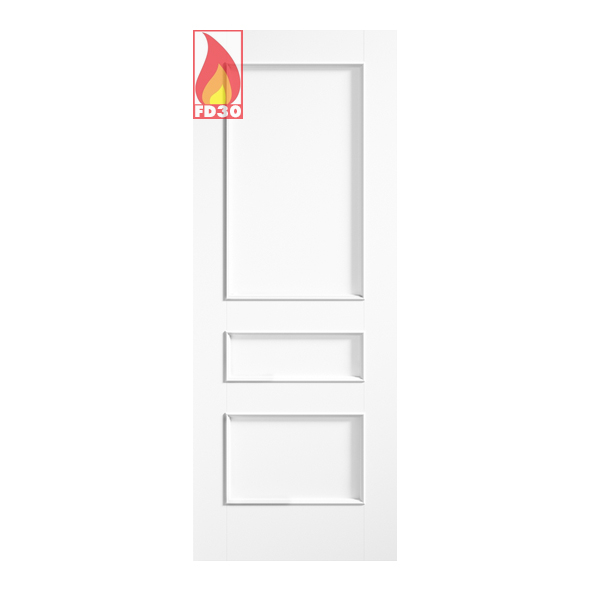 LPD Internal White Primed Toledo FD30 Fire Doors