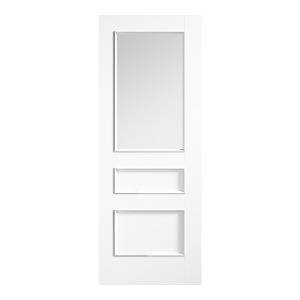 LPD Internal White Primed Toledo Doors [Clear Glass]