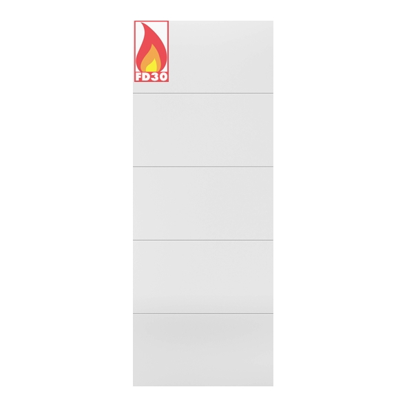 WFSANFC626  2040 x 626 x 44mm  LPD Internal White Primed Santandor FD30 Fire Door