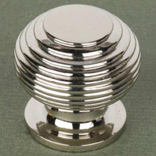 CBee1-PN  32 x 28mm  Polished Nickel  Beehive Cabinet Knob