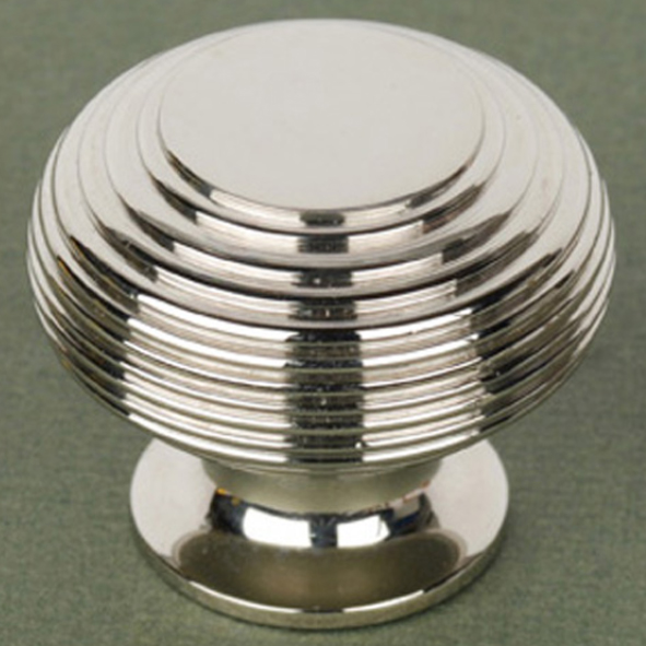 CBee2-PN  41 x 32mm  Polished Nickel  Beehive Cabinet Knob