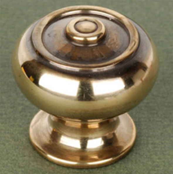 CBlo1-AB  32 x 28mm  Aged Brassl  Bloxwich Cabinet Knob