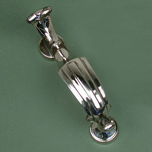 KDo-PN  195 x 38 x 80mm  Polished Nickel  Reproduction Doctor Knocker