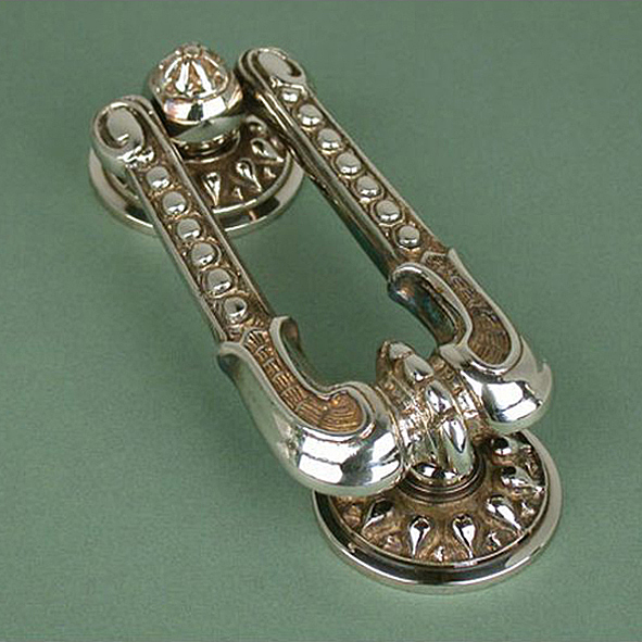 KRe-AN  180 x 71 x 39mm  Aged Nickel  Reproduction Regency Knocker