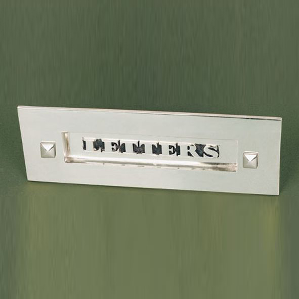 LCn-AN  300 x 102mm  Polished / Aged Nickel  Reproduction Classic Letter Plate