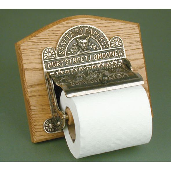 TR-AN • Aged Nickel • Reproduction Sanitary Paper Company Toilet Roll Holder