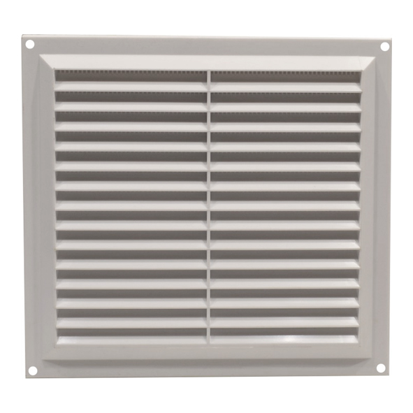 MH-929-02  260 x 240mm [15500mm]  White  Surface Fitting Plastic Louvre Ventilator