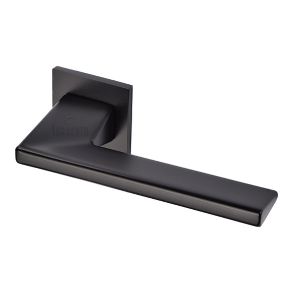 5M-4140-Q-153 � Matt Black � Sorrento Seville Levers On Square Roses