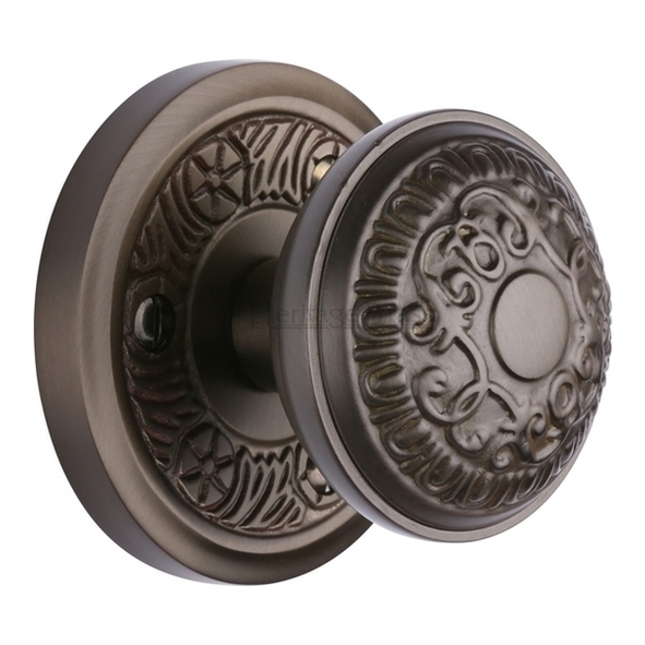 AYD1324-MB  Matt Bronze  Heritage Brass Aydon Mortice Knobs On Round Roses