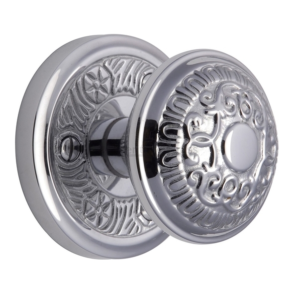 AYD1324-PC • Polished Chrome • Heritage Brass Aydon Mortice Knobs On Round Roses