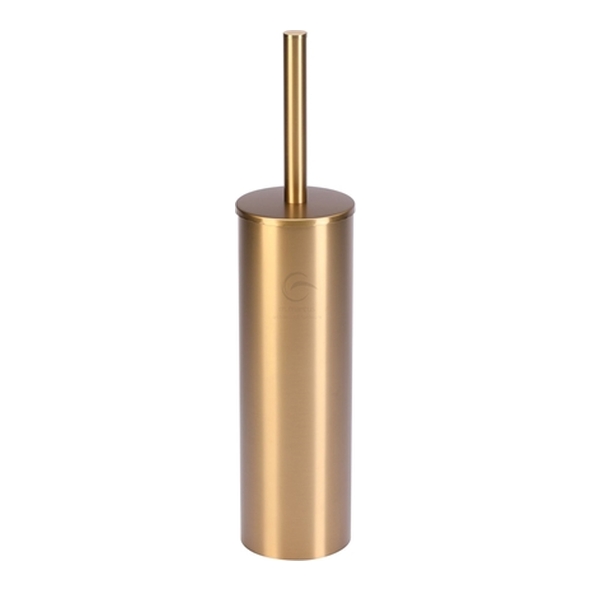 BR-BRUSH-SB � Satin Brass � Heritage Brass Oxford Toilet Brush and Holder