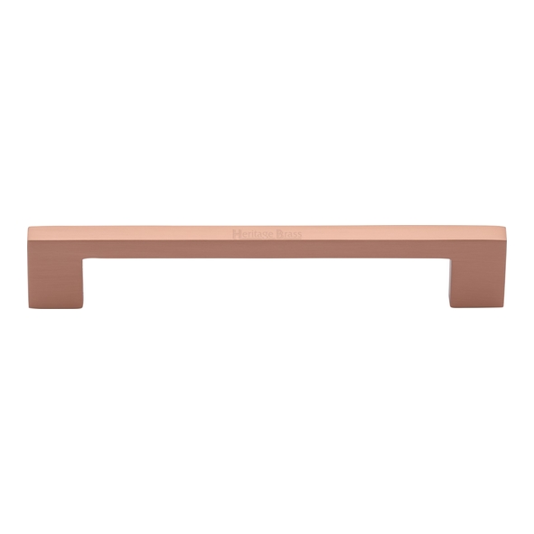 C0337 160-SRG  160 x 180 x 30mm  Satin Rose Gold  Heritage Brass Metro Cabinet Pull Handle