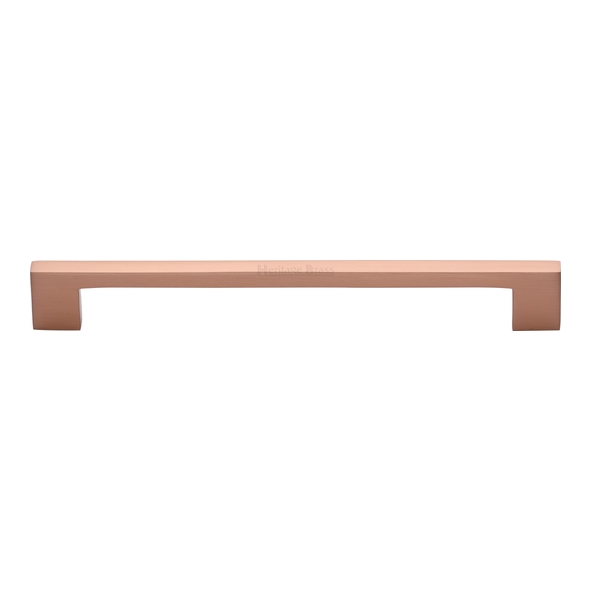 C0337 192-SRG  192 x 212 x 30mm  Satin Rose Gold  Heritage Brass Metro Cabinet Pull Handle