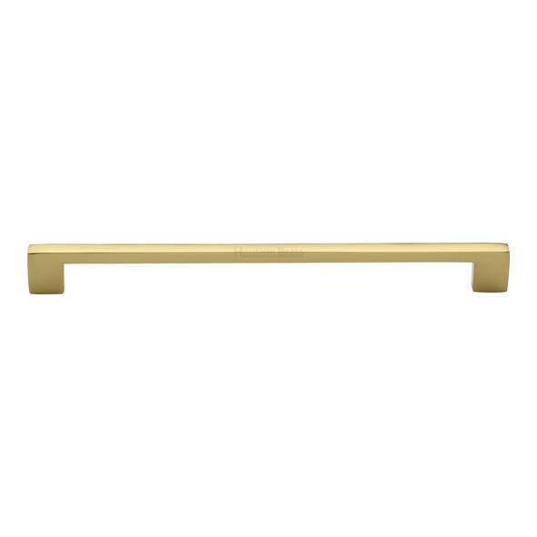 C0337 256-PB  256 x 276 x 30mm  Polished Brass  Heritage Brass Metro Cabinet Pull Handle