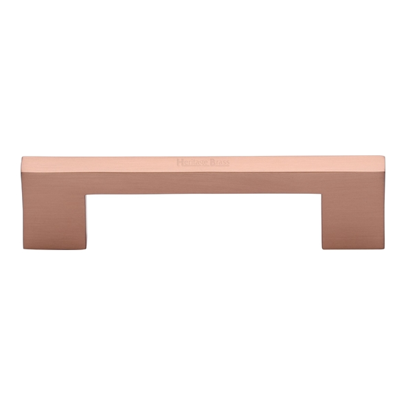 C0337 96-SRG  096 x 116 x 30mm  Satin Rose Gold  Heritage Brass Metro Cabinet Pull Handle
