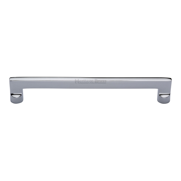 C0345 256-PC  256 x 273 x 35mm  Polished Chrome  Heritage Brass Trident Cabinet Pull Handle