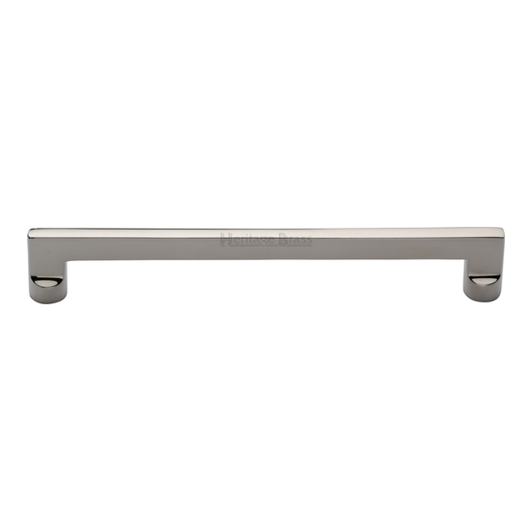 C0345 256-PNF  256 x 273 x 35mm  Polished Nickel  Heritage Brass Trident Cabinet Pull Handle