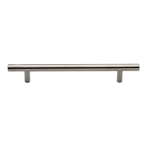 C0361 160-PNF  160 x 224 x 32mm  Polished Nickel  Heritage Brass Pedestal 11mm  Cabinet Pull Handle