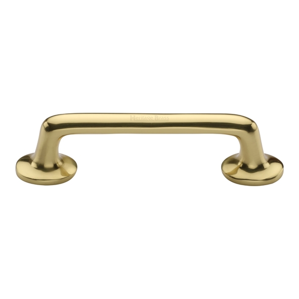 C0376 96-PB  096 x 127 x 32mm  Polished Brass  Heritage Brass Traditional Cabinet Pull Handle