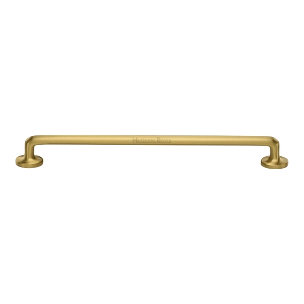 C0376 256-SB  256 x 283 x 32mm  Satin Brass  Heritage Brass Traditional Cabinet Pull Handle