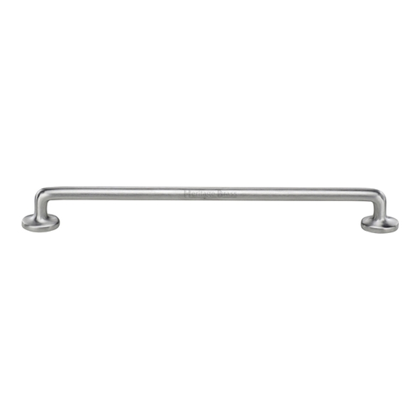 C0376 256-SC  256 x 283 x 32mm  Satin Chrome  Heritage Brass Traditional Cabinet Pull Handle