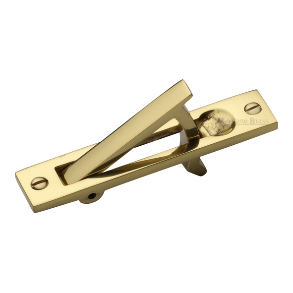 C1165-PB • Polished Brass • Heritage Brass Traditional Pocket Door End Pull Handle