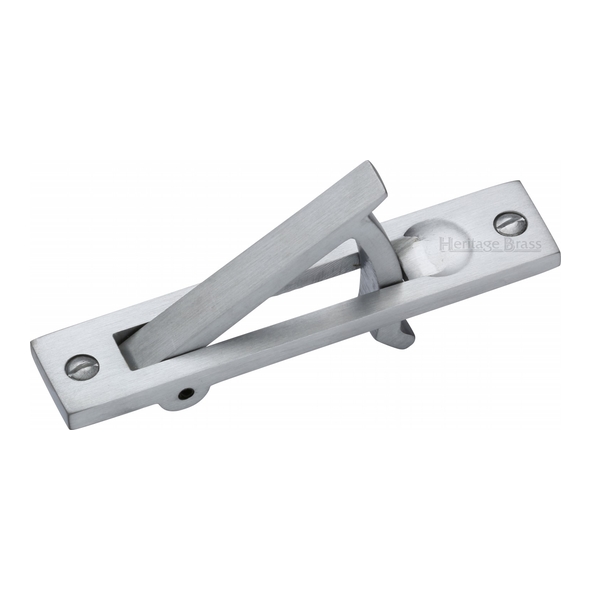 C1165-SC • Satin Chrome • Traditional Pocket Door End Pull Handle