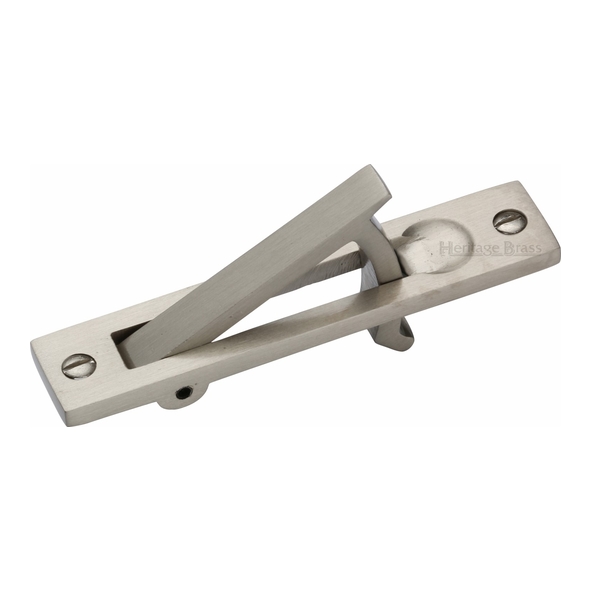 C1165-SN • Satin Nickel • Traditional Pocket Door End Pull Handle