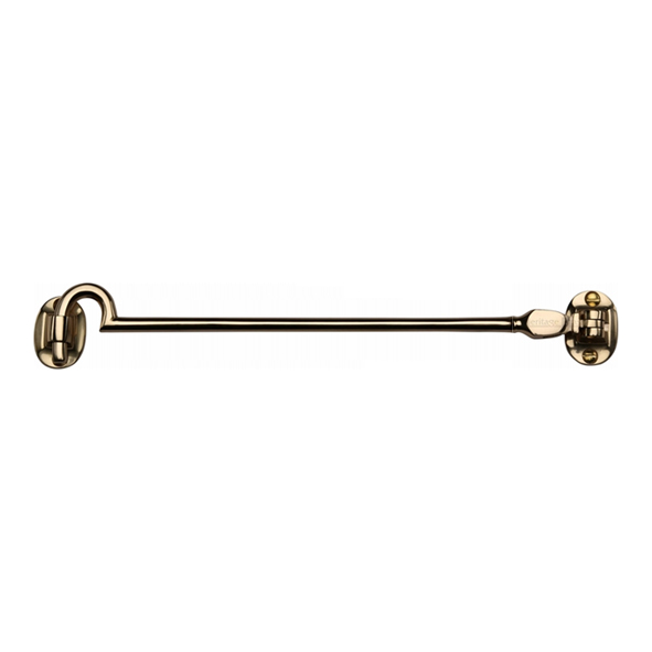 AA65 • 302mm • Polished Brass • Carlisle Brass Silent Pattern Cabin Hook