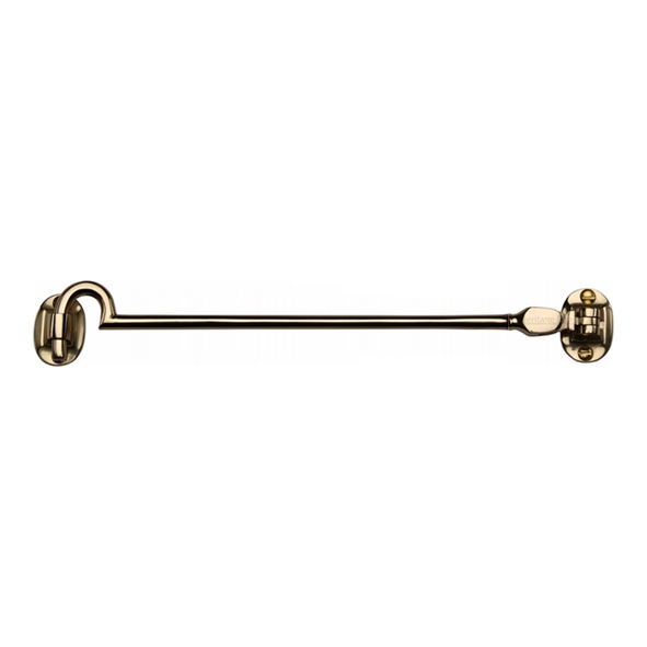 AA65  302mm  Polished Brass  Carlisle Brass Silent Pattern Cabin Hook