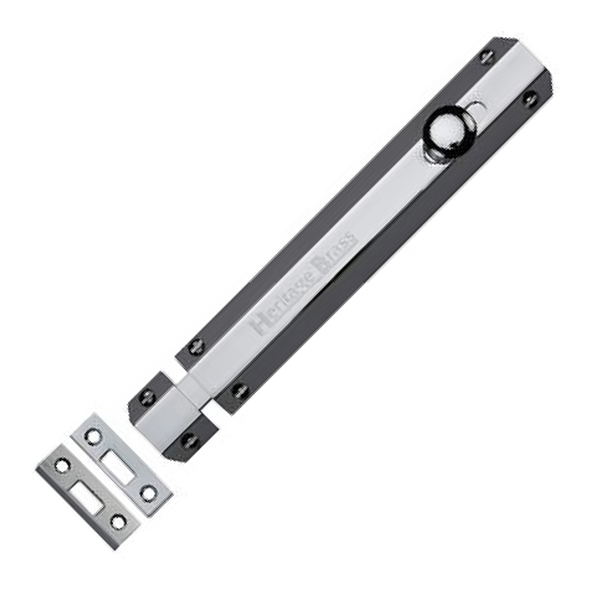 C1685 8-CP • 202 x 36mm • Polished Chrome • Universal Slide Action Surface Bolt