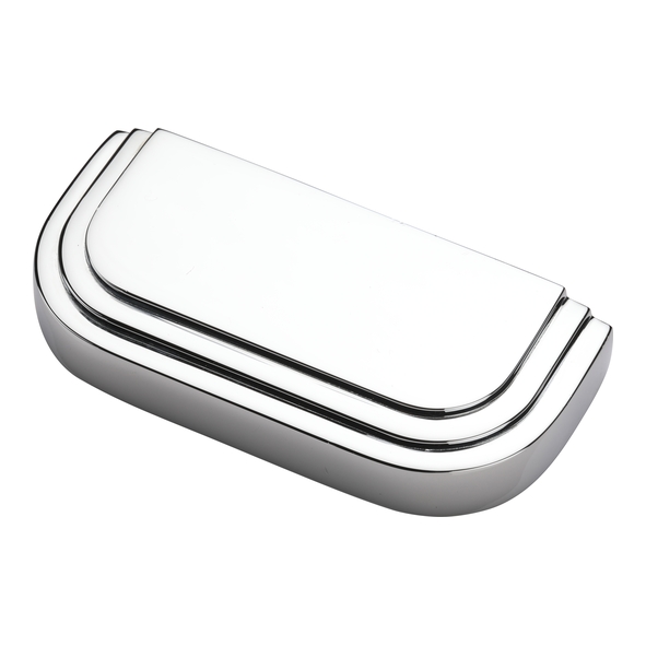 C1740-PC • 76 c/c x 103 x 18mm • Polished Chrome • Heritage Brass Bauhaus Cabinet Cup Handle