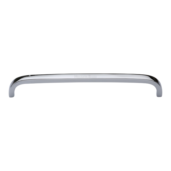C1800 203-PC  211 x 203 x 32mm  Polished Chrome  Heritage Brass Flat D Pattern Cabinet Pull Handle