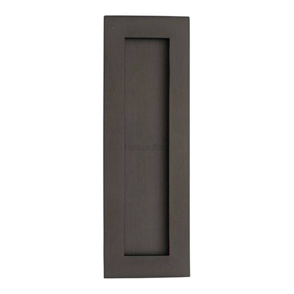 C1855 175-MB • 175 x 58mm • Matt Bronze • Heritage Brass Glue & Pin Fix Rectangular Flush Pull