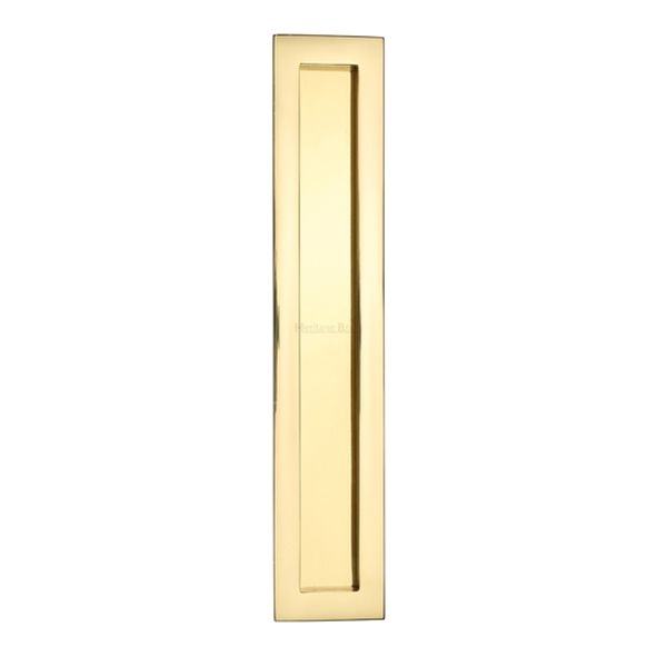 C1855 300-PB  300 x 58mm  Polished Brass  Heritage Brass Glue & Pin Fix Rectangular Flush Pull