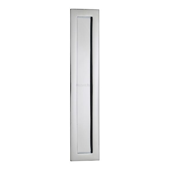 C1855 300-PC • 300 x 58mm • Polished Chrome • Heritage Brass Glue & Pin Fix Rectangular Flush Pull