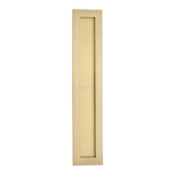 C1855 300-SB • 300 x 58mm • Satin Brass • Heritage Brass Glue & Pin Fix Rectangular Flush Pull