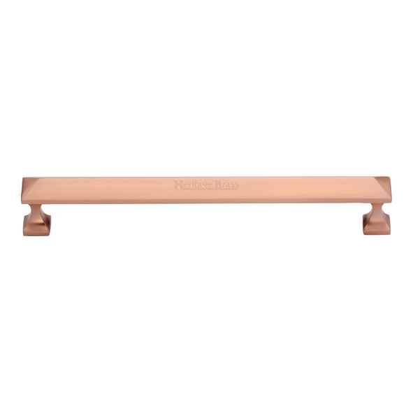 C2231 203-SRG  203 x 220 x 35mm  Satin Rose Gold  Heritage Brass Pyramid Cabinet Pull Handle