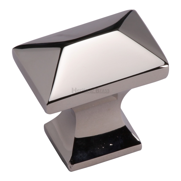 C2232-PNF  35 x 22 x 38mm  Polished Nickel  Heritage Brass Pyramid Cabinet Knob