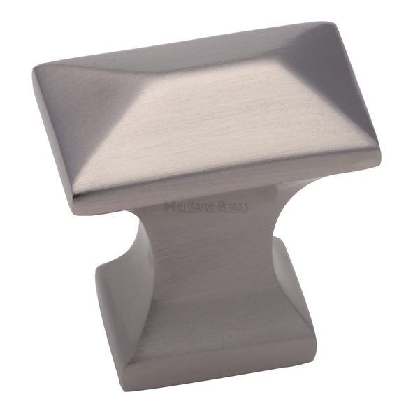 C2232-SN  35 x 22 x 38mm  Satin Nickel  Heritage Brass Pyramid Cabinet Knob