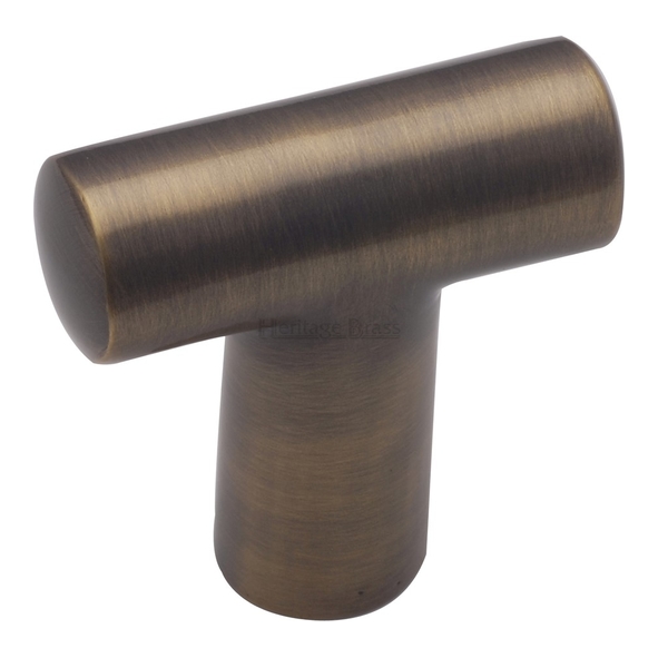 C2234-AT  35 x 13 x 13 x 33mm  Antique Brass  Heritage Brass T-Bar Cabinet Knob