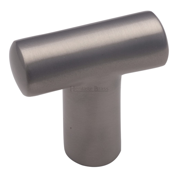 C2234-SN  35 x 13 x 13 x 33mm  Satin Nickel  Heritage Brass T-Bar Cabinet Knob