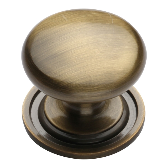 C2240 38-AT  38 x 38 x 33mm  Antique Brass  Heritage Brass Mushroom Cabinet Knob