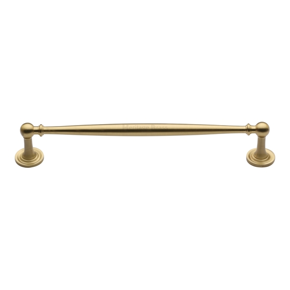 C2533 203-SB  203 x 228 x 38mm  Satin Brass  Heritage Brass Elegant Cabinet Pull Handle