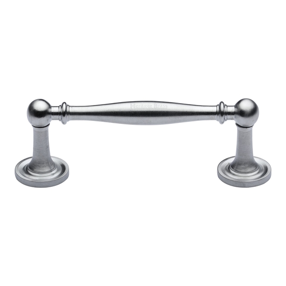 C2533 96-SC  096 x 121 x 38mm  Satin Chrome  Heritage Brass Elegant Cabinet Pull Handle