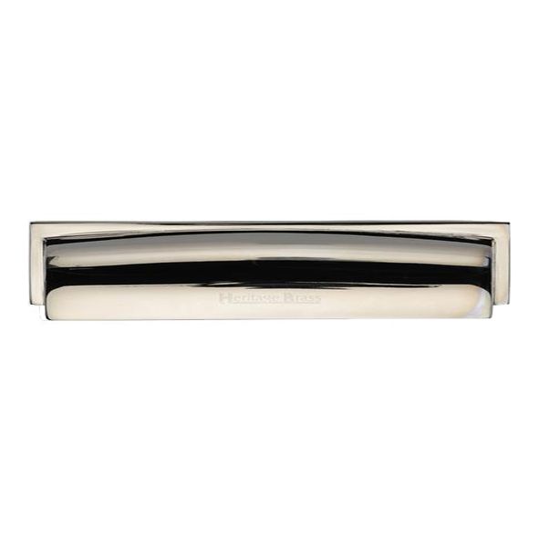 C2765 152-PNF • 152 c/c x 164 x 25mm • Polished Nickel • Heritage Brass Shropshire Cabinet Cup Handle